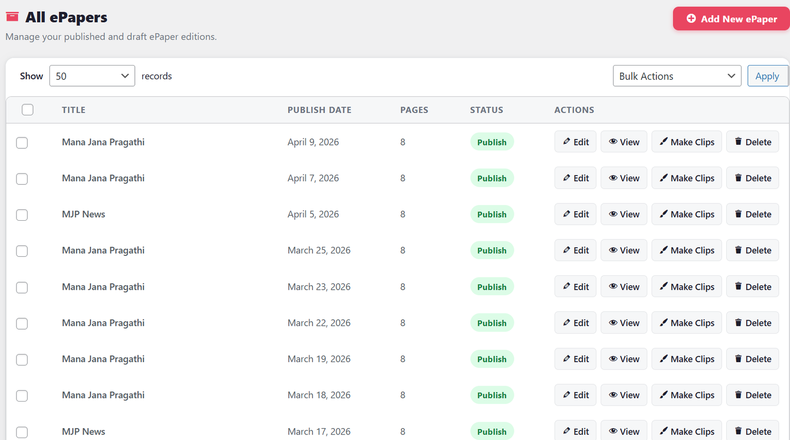 Admin Screen - 2 screenshot
